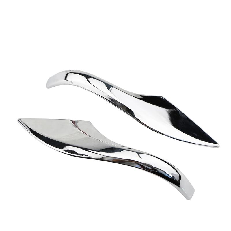 2Pcs ABS Chrome Car Rearview Mirror Anti-Scratch Cover Sticker Trim for Toyota CHR C-HR 2016 2017 2018   Accessories