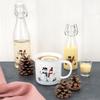 Kubek Ceramiczny do Kawy Herbaty Ziół Napojów Zimowy Świąteczny Duży 470 ml