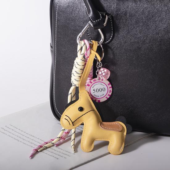 Klíčenka Živá barva Imitace kůže Design koně Přívěsek na klíče