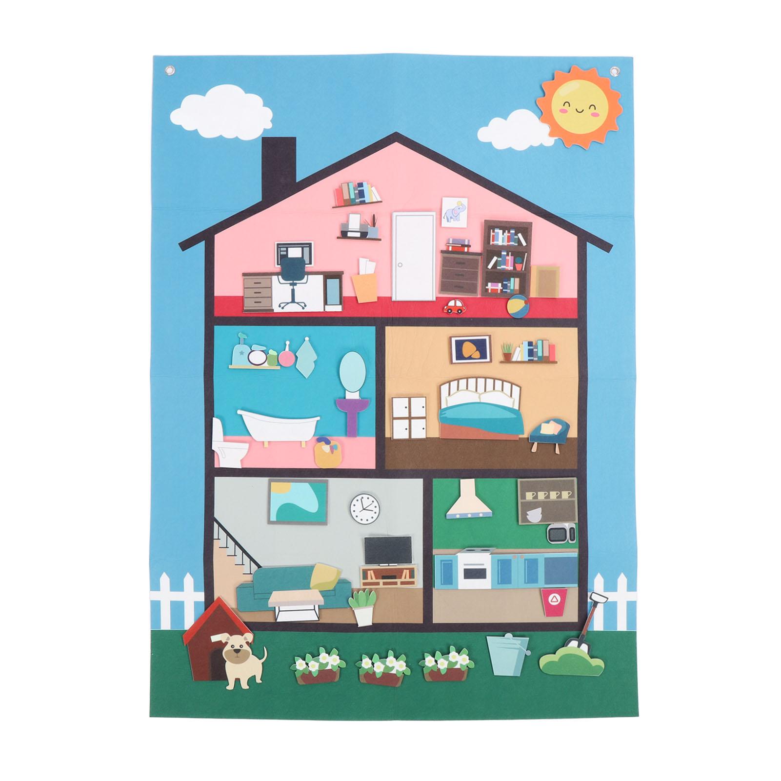 

Felt Board Set for Toddlers Early Learning Education Felt Storyboard Pieces Portable Interactive