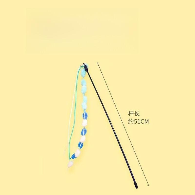 1pcs Cat Teaser Stick With Bell, Interactive Pet Toy For Self-Entertainment