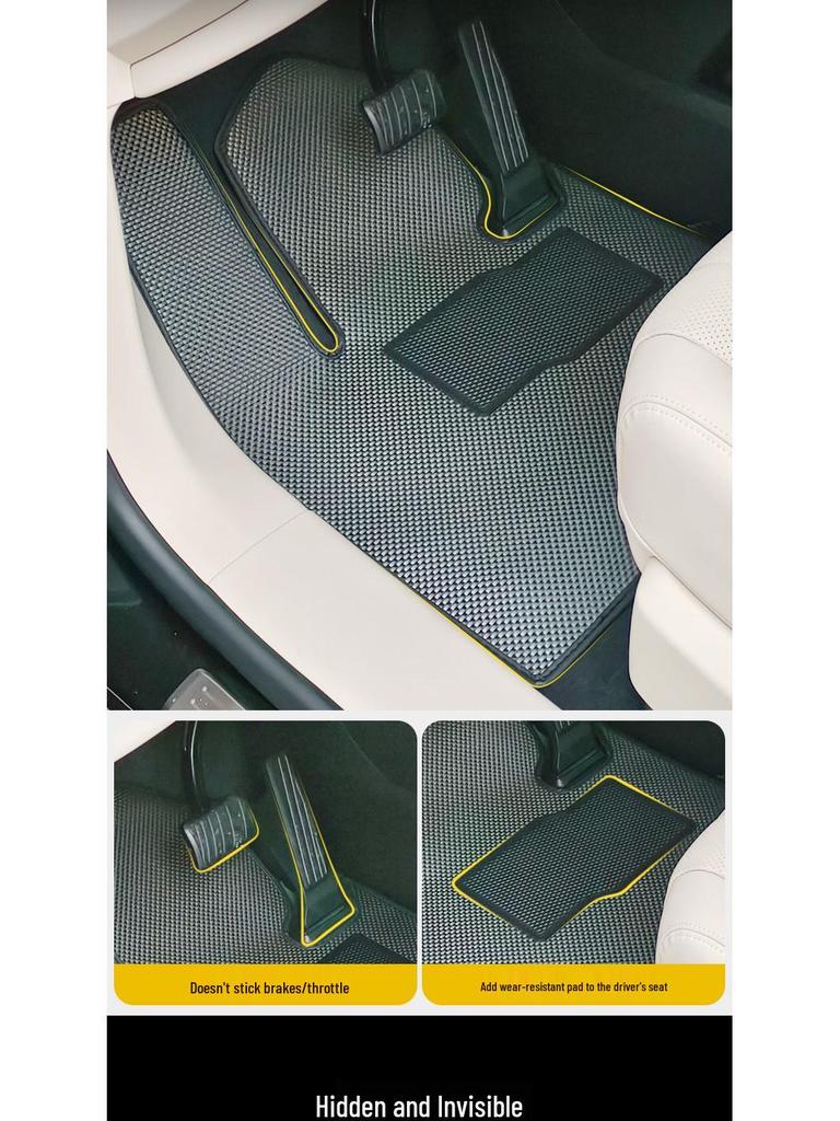 2025 NIO Letao L90 Carbon Fiber TPR Floor Mats - Full Surround, Easy Installation