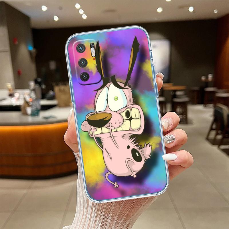 

RE15 C-Courage C-Cowardly D-Dog Transparent Phone Case for Samsung Galaxy A04 A04S A14 A23 A34 A54 M23 M33 M52 M53 Galaxy M33