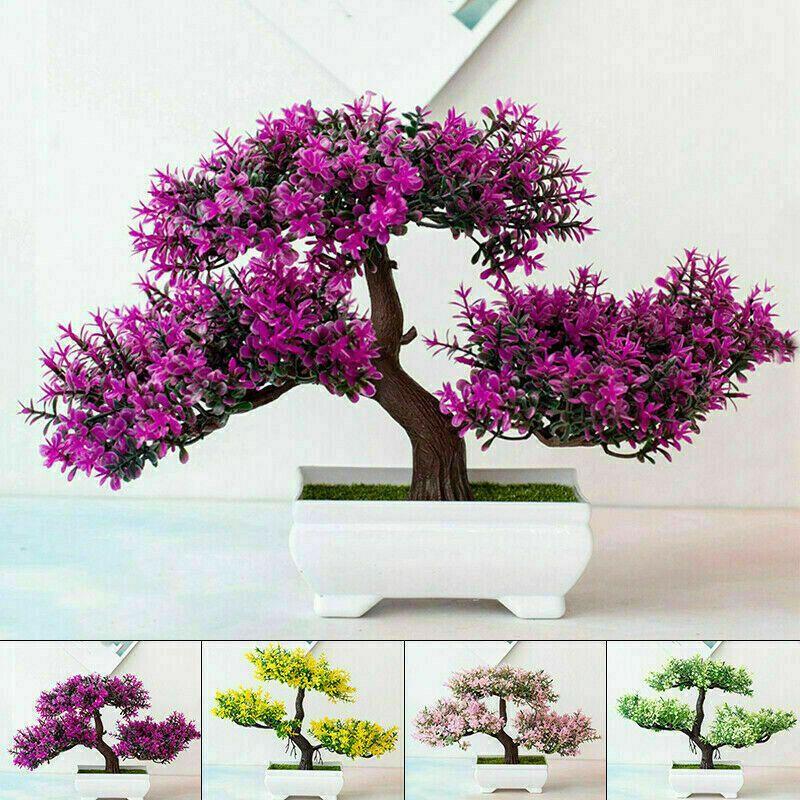 High-quality Realistic Artificial Bonsai Pine Tree Pot Plant For Elegant Home Decor