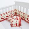 Baby Crib Bumper Pad Soft Safety Rail Guard Toddler Bed Anti-Collision Padding Set 4pcs
