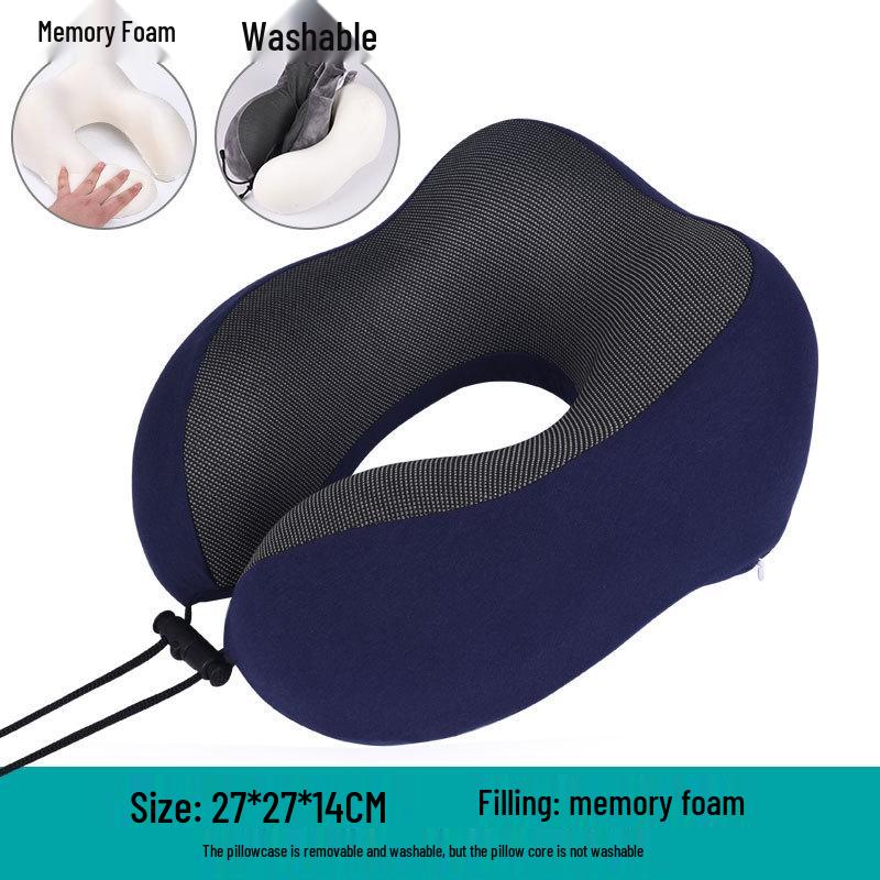 Memory Foam U-shaped Neck Pillow Travel Set – Airplane & Nap Support