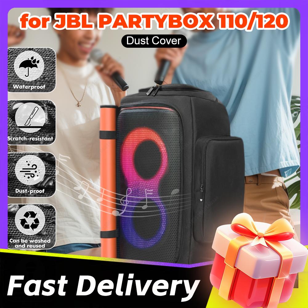 Speaker Carrying Case For JBL PARTYBOX 110/120 Outdoor Speaker Portable Carry Tote Bag Shockproof Double-Sided Protective Cover