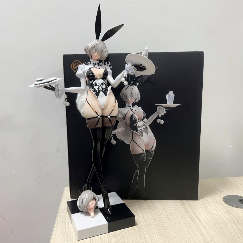 50cm NieR: Automata Yorha Type B 2B YoRHa Type A No.2 A2 Anime Girl PVC Action Figure Toy Statue Collection Model Doll Gift