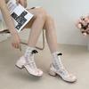 Korean Version of Sweet and Cute Fairy Style Mary Jane Single Shoes, Spring Light Mouth Thick Heel Lolita with Skirt Shoes