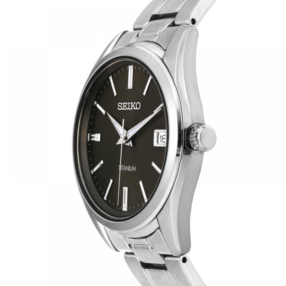 Seiko ClaSSic Titanium Men S Analog Watch Sur375p1