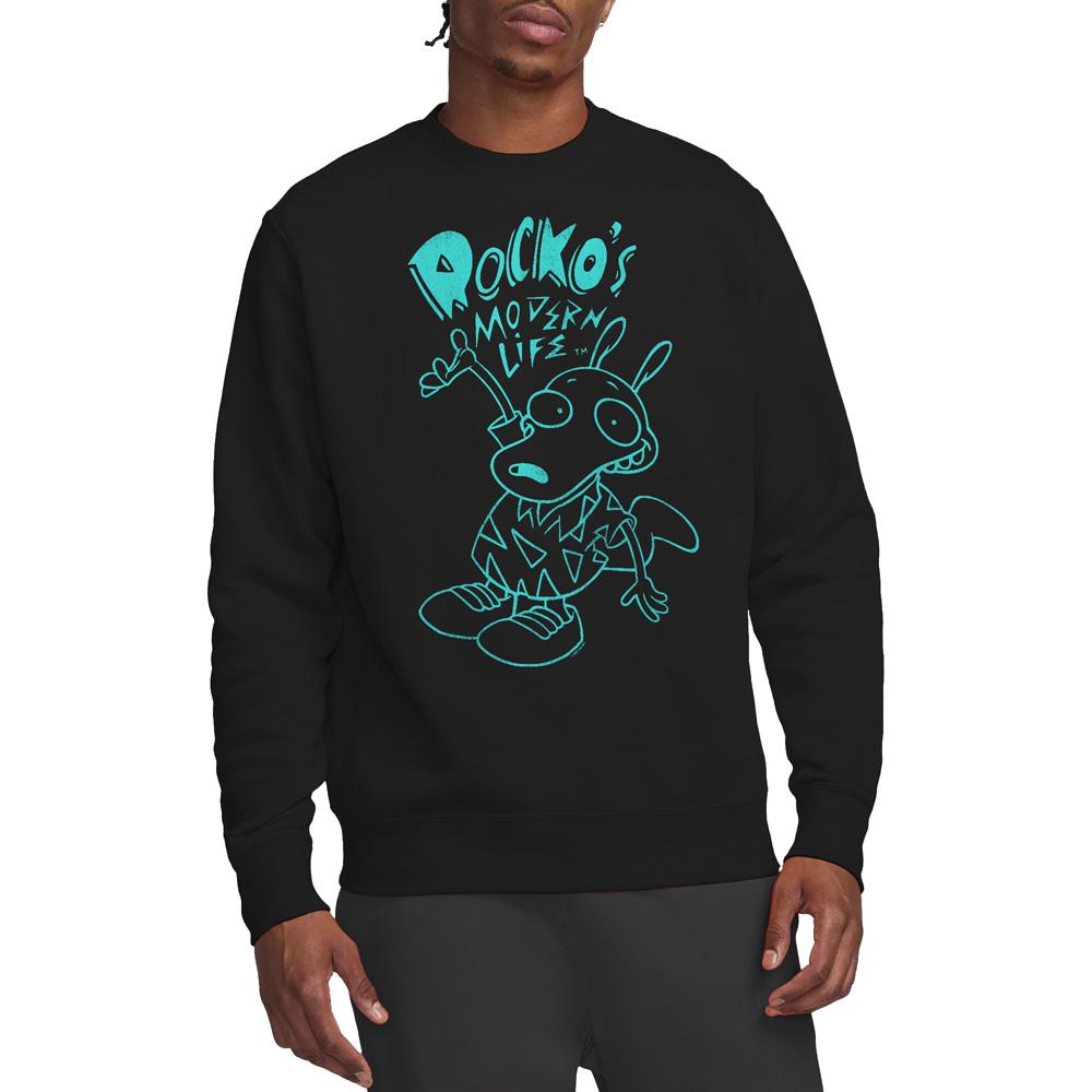 RockoÂ´s Modern Life Unisex Adult Neon Sweatshirt