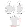 48 Pieces Sublimation Blanks Products Earrings Hooks DIY Jewelry Making Supplies