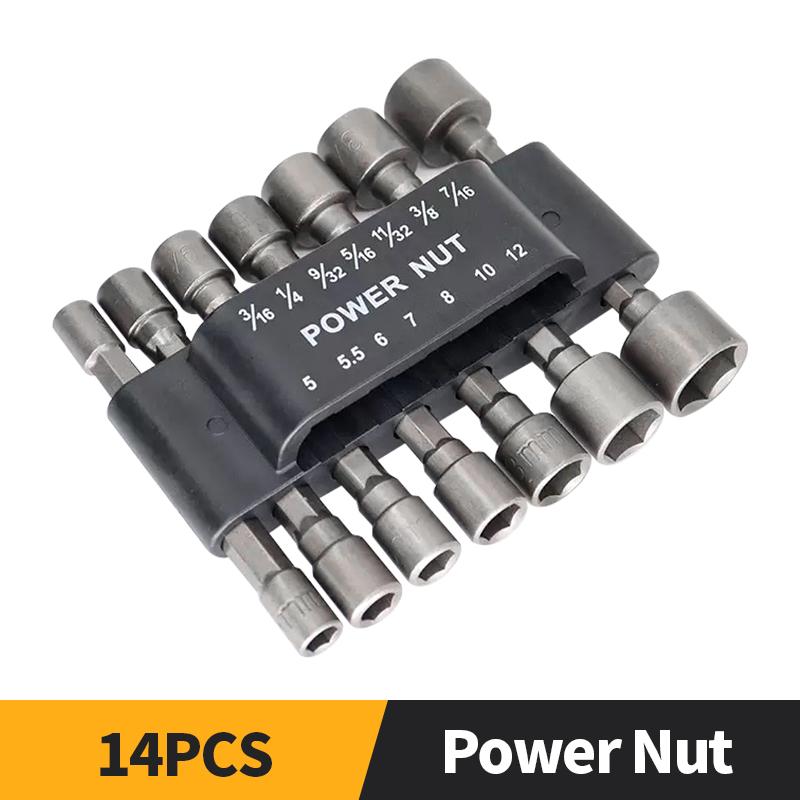 9/14pcs Hex Sockets Sleeve Nozzles Nut Driver Set Screwdriver Set Schroevendraaier Set Bits Sets Tools Socket Wrenches