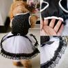 Glitter Lace Bowknot Bubble Skirt Pet Dress Clothes Puppy Costume Photo Shooting Prop