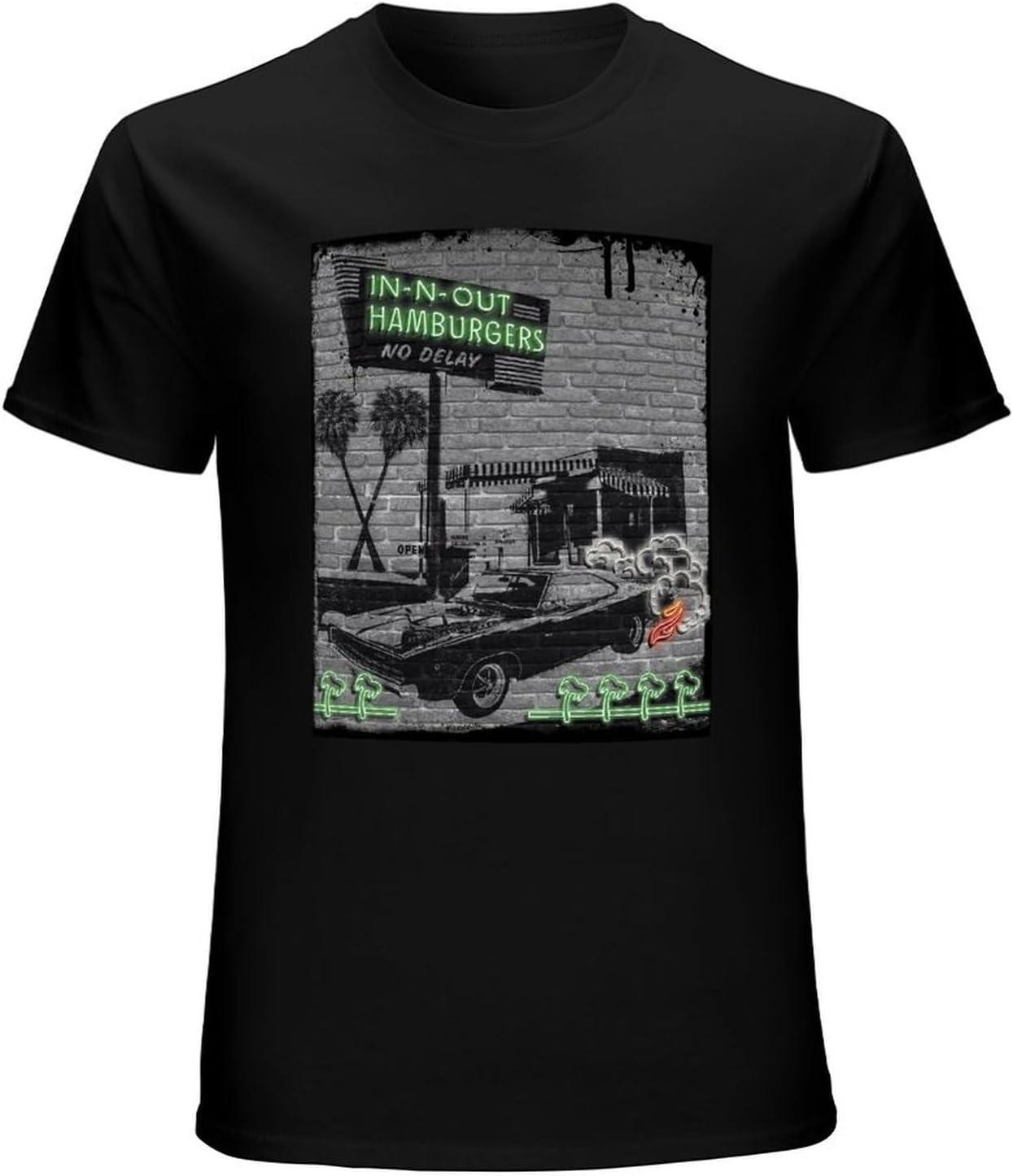 Men s Las Vegas in-N-Out Burger Summer T-Shirt Black XXXXXL чёрный