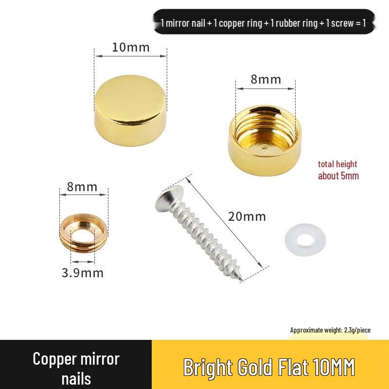 Copricerchio Specchio Rameo per Coperture Decorative