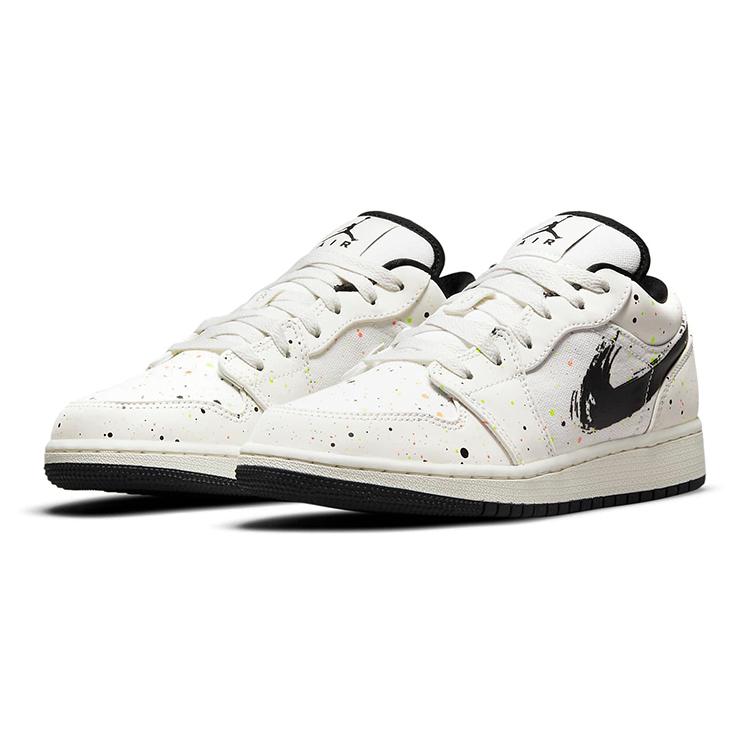 New Jordan 1 Low SE Paint Splatter GS DH3295-100