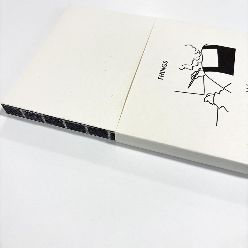 Neo smartpen compatible N Notebook and A5 plain stylish notebook (Write Digital) thread-bound [FIKIDIA Writer's Note] [Black/Things/Plain] NC-P0246A