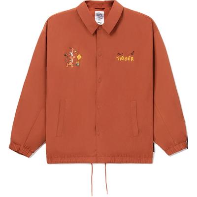 Li Ning X Disney Collaboration Sports Fashion Series Solid Color Cartoon Pattern Printed Loose Jacket Unisex Jacket Mumbai-Brown AJDS323-2