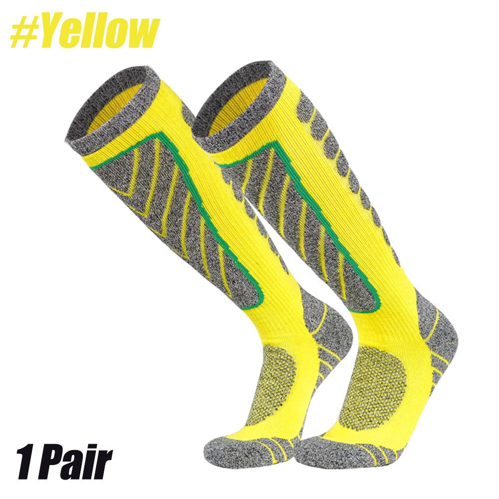1 Pair Ski Socks for Women Men Compression Knee High Winter Warm Socks for Skiing Snowboarding Outdoor Sports Gift