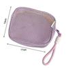 Schlüsseltaschen mit kleiner Kapazität, transparente Kosmetiktasche, quadratische Aufbewahrungstasche aus Netzstoff, Mini-Geldbörse mit Reißverschluss, Mini-Kulturtasche, Schreibwarenetui
