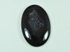 30X40X05 MM barvený černý onyx, achát druzy, oválný kabošon, volný drahokam 63 karátů. SK-4670