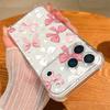 Pink Bowknots Pattern Case For iPhone 17 Pro Max Coque iPhone 16 15 14 13 Pro Max 11 Shockproof Clear Soft Silicone Cover