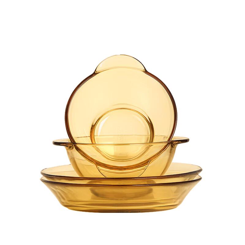 PYREX Shiny Series 4-Piece Glass Dinnerware Set