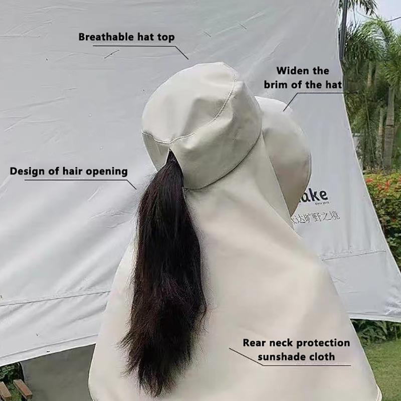 Large Shawl Sun Protection Hat For Women'S Beach Hat, All Inclusive Sun Protection Hat