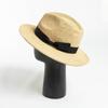 Spring and summer fashion hand-woven bow crochet raffia jazz hat outdoor travel sunscreen sunshade straw hat tide