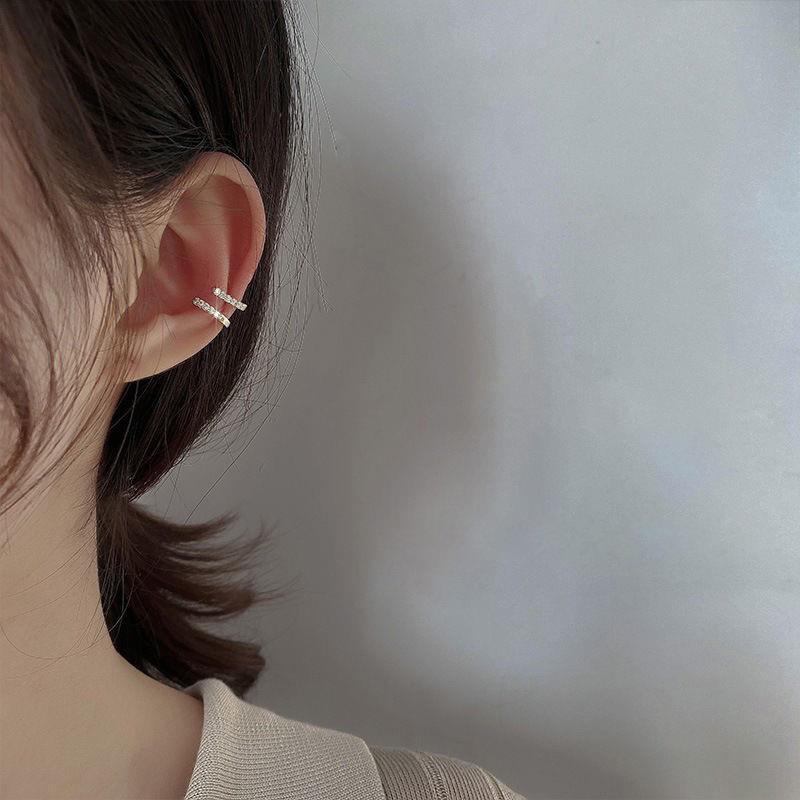 Boucles d'oreilles manchettes d'oreille empilables pour enfants sans piercing pour performance de danse de rue - Bijoux de style hip-hop pour garçons et filles