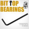 CYCLI-Top Bearing Router Bit Cutter Head Bearing Set Ball Bearing Accessories Kit Inner 4.76Mm Outer 12.7Mm