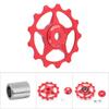 Aluminium Road   Pulley   Wheel   Derailleur Bike   Roller Pulley (red,13T)