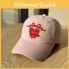 Baseball Cap Embroidered Cotton Sun Hat With Adjustable Strap For Outdoor Casual Wear