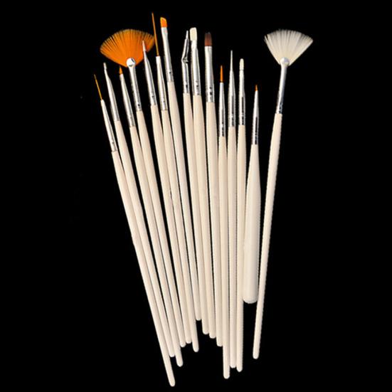 15 Pcs Professional Nail Art Design Painting Drawing Pen Brush Set Nail DIY Tool