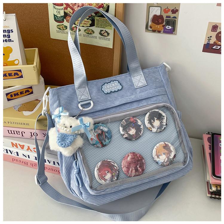 Minimalist Nylon Crossbody Bag With Zipper Closure For Daily Use