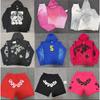American Style F555 Spider Web Foam Tracksuit Set Mens Casual Sportswear Hooded Sweatshirt Shorts