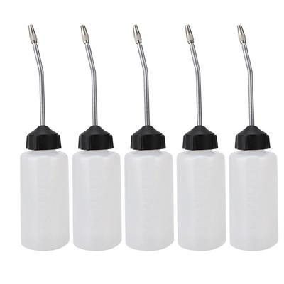 5pcs Long Tip Oil Dispenser Iron Mouth Spou 120ml Sewing Machine Oiler Plastic Extended Spout Oil Bottle Sewing Machines