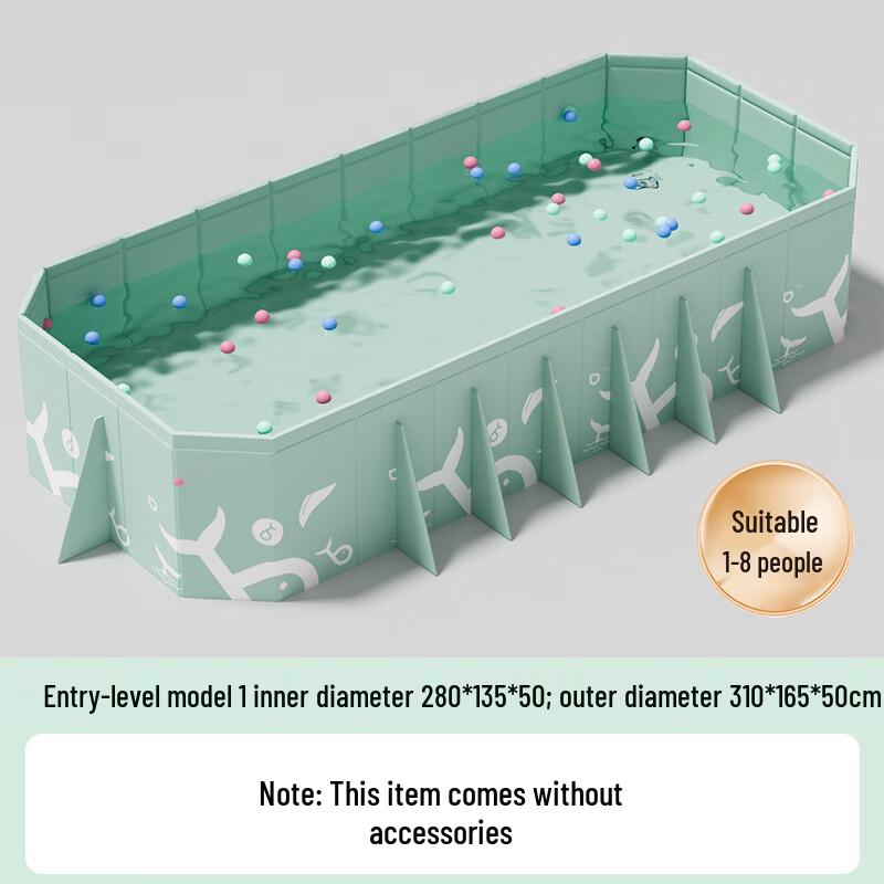 Blue Little Fish Large Foldable Outdoor Family Swimming Pool