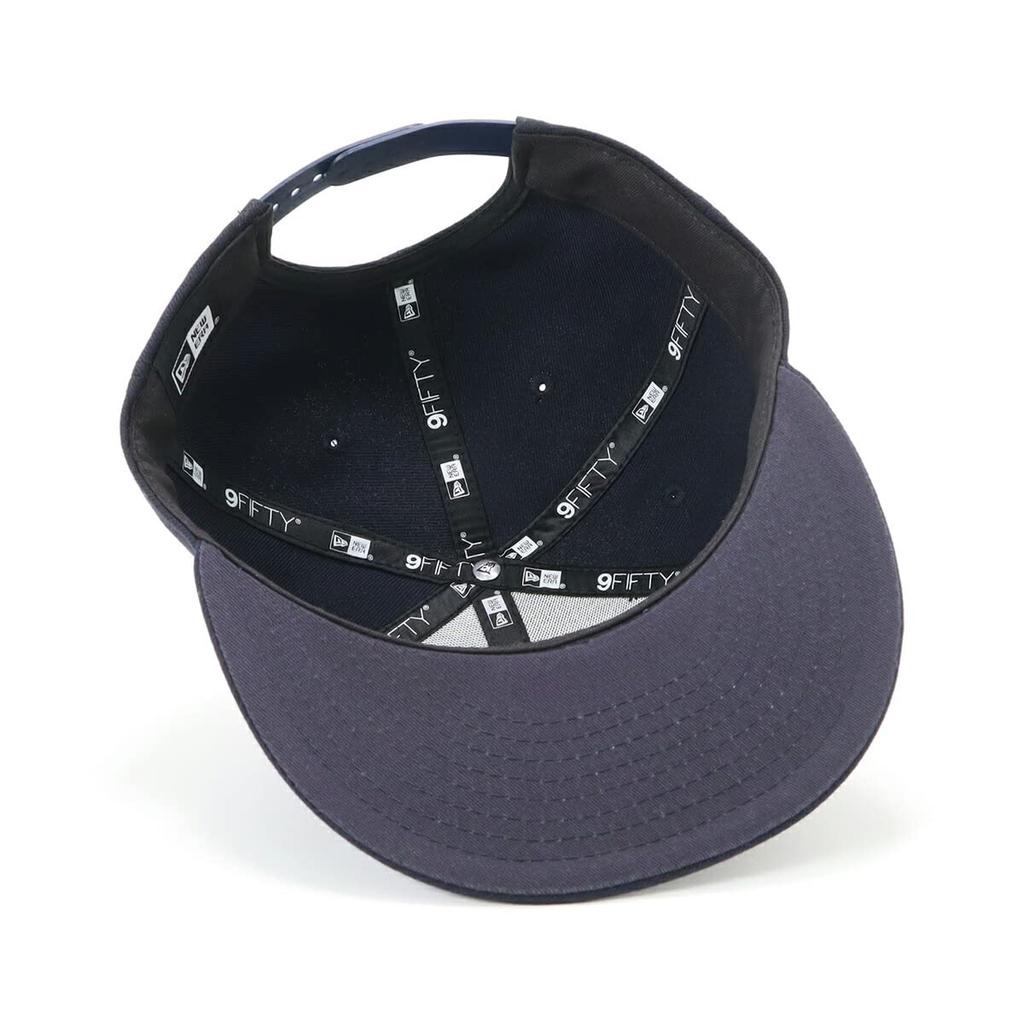 New Era 950 Basic NVY SWHI Flat Visor Simple Size 25J Cap, Navy, S/M,