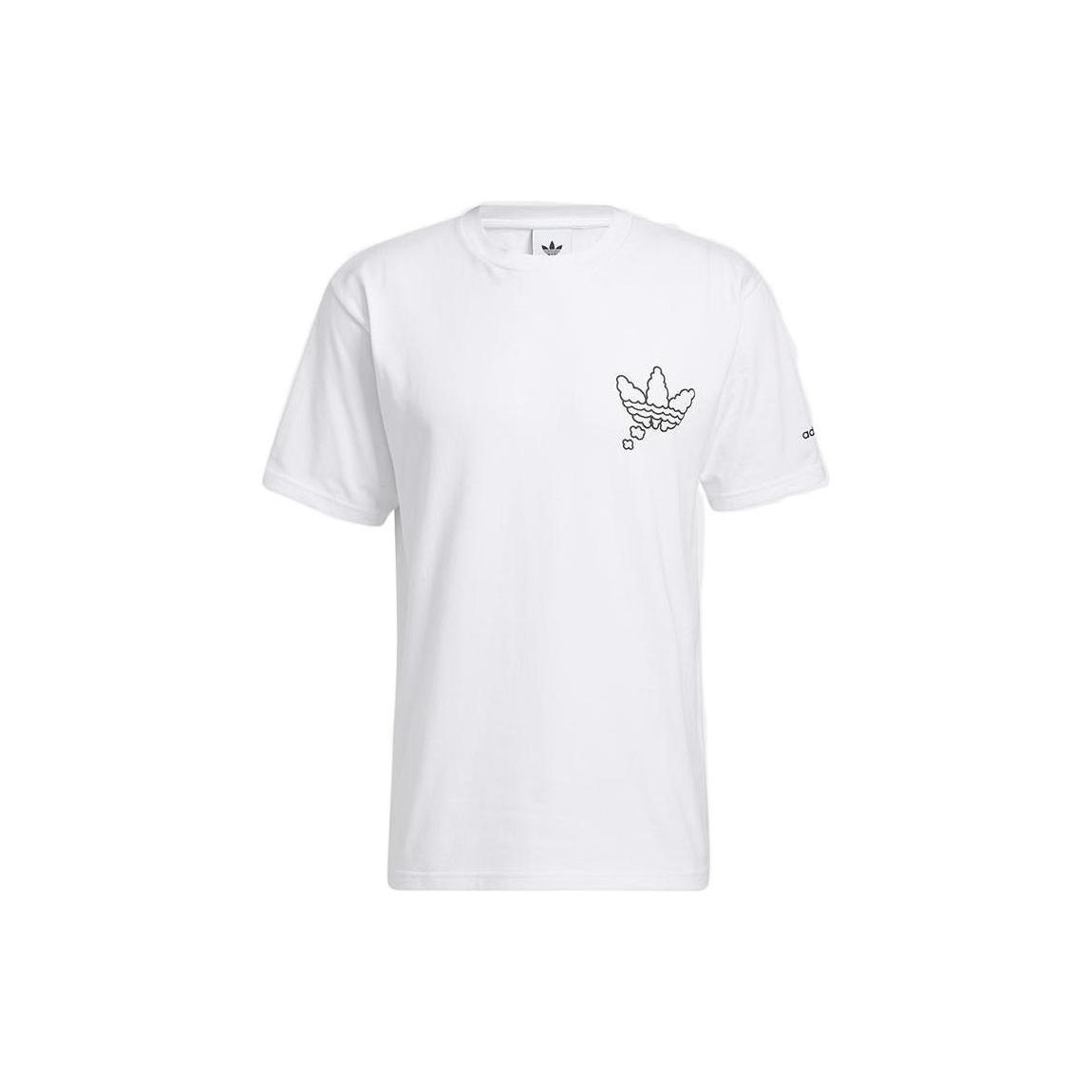 adidas originals All Day I Dream About Sneakers T-Shirt  White Black  Men s H16232 L