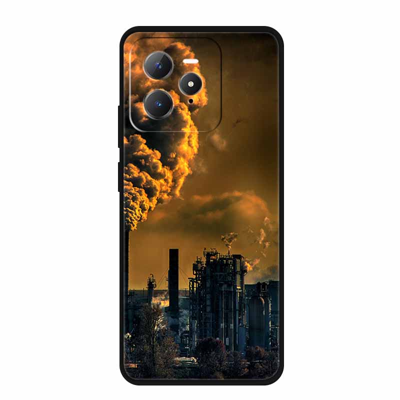For Realme GT 7 Pro 5G Case Original Soft Silicone TPU Phone Cases Back Cover For Realme GT7 Pro Scenery Shockproof Bumper Etui