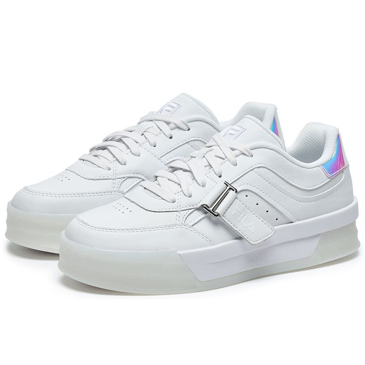 FILA Ace Casual Fashion Thick Sole Modern Low Top Skate Shoes Women Sneakers FILA-White F12W231215FWT