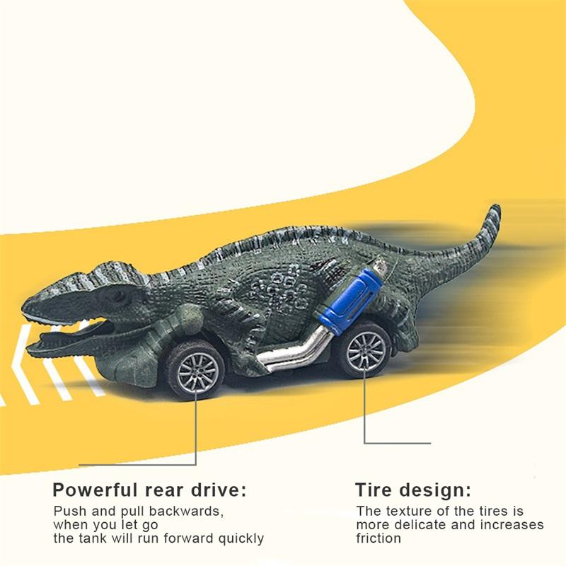 6 szt. Zabawka dinozaura Zegarowe samochody Dziecięce zabawki dinozaurów Odpowiednie dla dzieci Samochody Gry dinozaurów