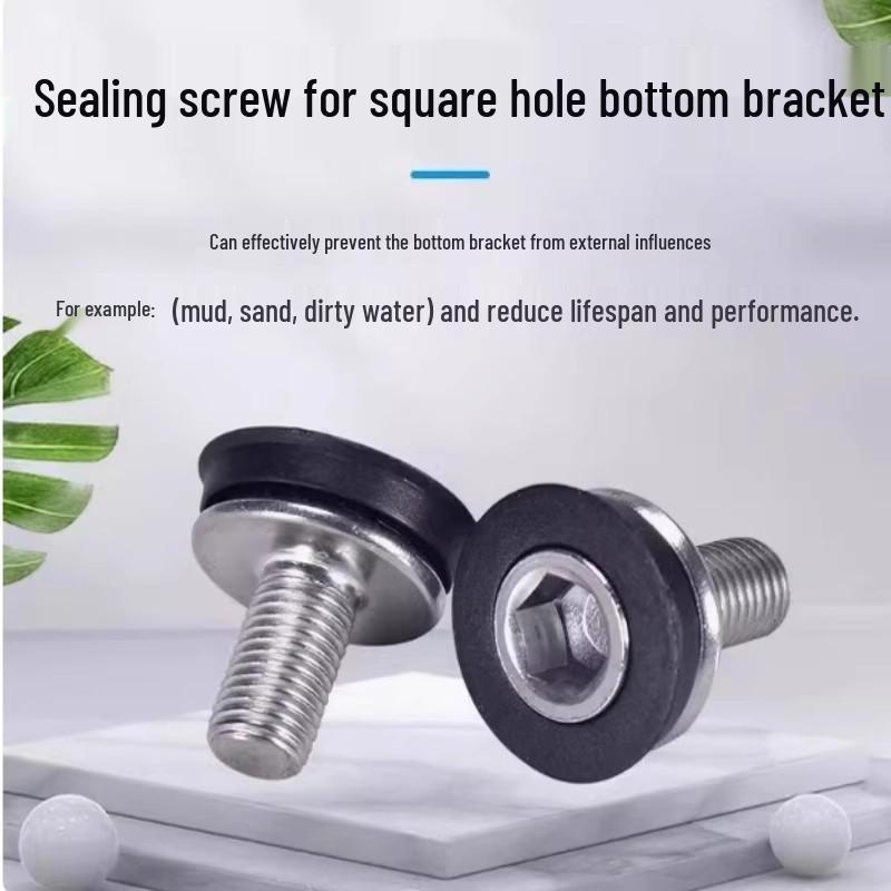 Bicycle Crankset & Bottom Bracket Screw for Square Hole