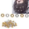 50pcs Zinc Alloy Hair Dreadlocks Rings Gold Silver Hair Beard Decoration Rings DIY Jewelry Accessories