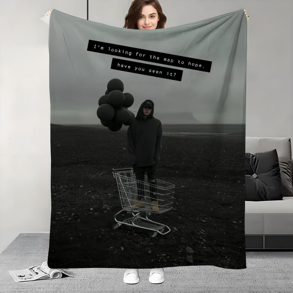 NF FEAR Rapper Decke Design Leicht Für Schlafsäle, Nickerchen, Wohnzimmer, Büro, Sofa, Ganzjahres