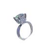 Luxury 5 Carat D Color Moissanite Women's Ring with Eight Hearts and Arrows Cut - European and American Style