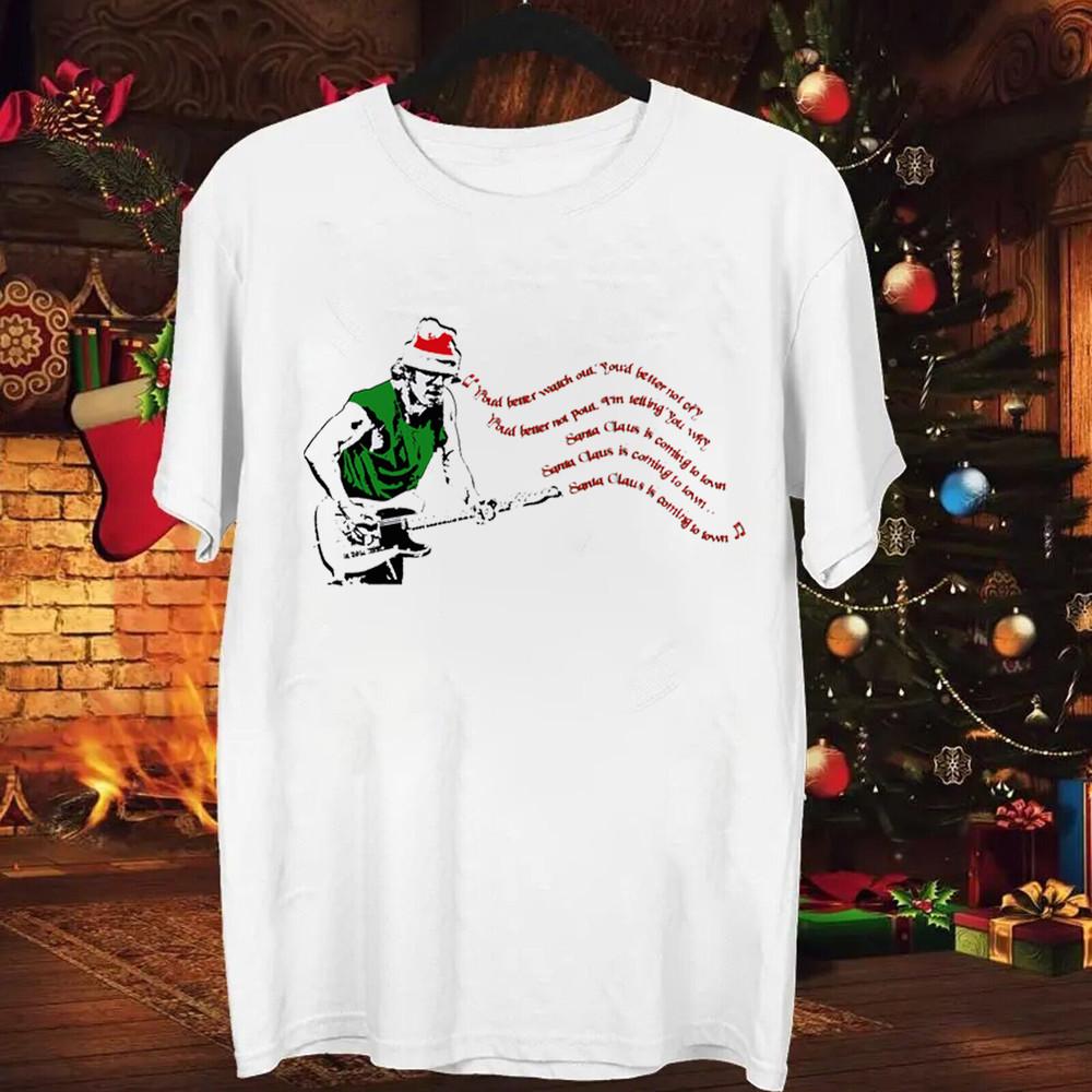 Bruce Springsteen - Santa Claus is coming to town Great Xmas SG231 Unisex T-Shirt M