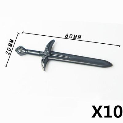 MOC Mattoncini Militari Figura Medievale Soldato Accessori Arma Spada Ascia Coltello Pugnale Martello Giocattolo Mini Mattoncino Regalo R027